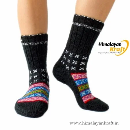 Mountain Elegance: Ankle Socks Knitted with Love in Himalaya