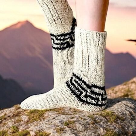 Pure Angora Wool Socks ? Knitted in Kullu for Winter Protection