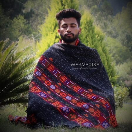 Soulful Sanctuary: Handcrafted Wool Meditation Shawl Blanket