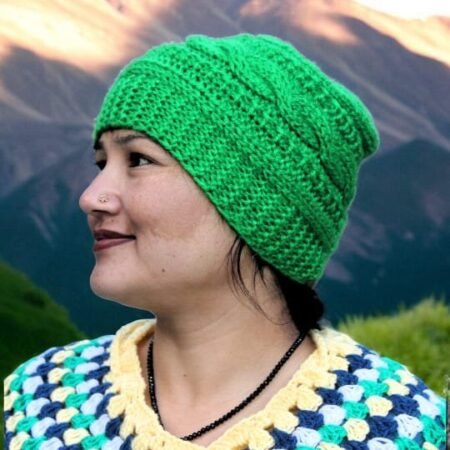 Hand-Knitted Unisex Beanie Cap ? Authentic Himalayan Craft by Village Women