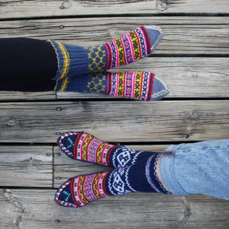 Luxury Combo: Pure Wool Socks ? Hand-Knitted in Kullu Manali