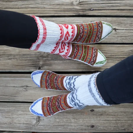 Warm Winter Combo: Hand-Knitted Pure Wool Socks Himachal