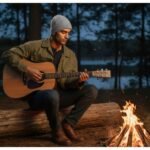 Hand knitted grey angora wool beanie winter cap