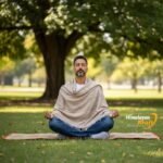 Heavy handloom woven cream wool men’s shawl