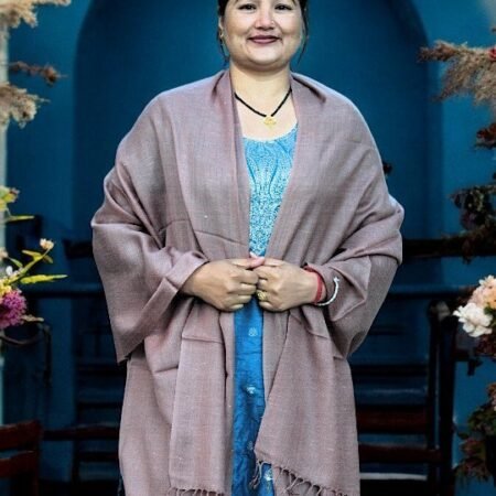 Warm Angora Wool Scarf – Kullu Handloom, Soft & Lightweight