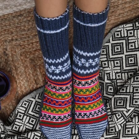 Hand-Knitted Wool Socks – Cozy Warmth from Majestic Himalaya