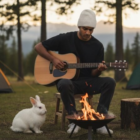 Hand knitted white angora wool beanie winter cap